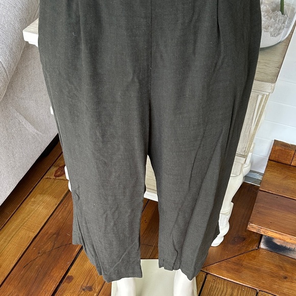 City Chic Olive 🫒 Green Jumpsuit size XS 14 cotton and linen blend - Picture 4 of 10